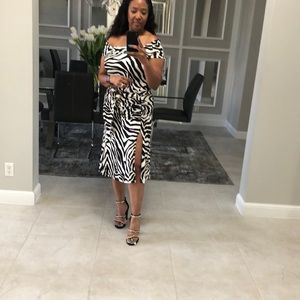 White House Black Market two piece skirt set